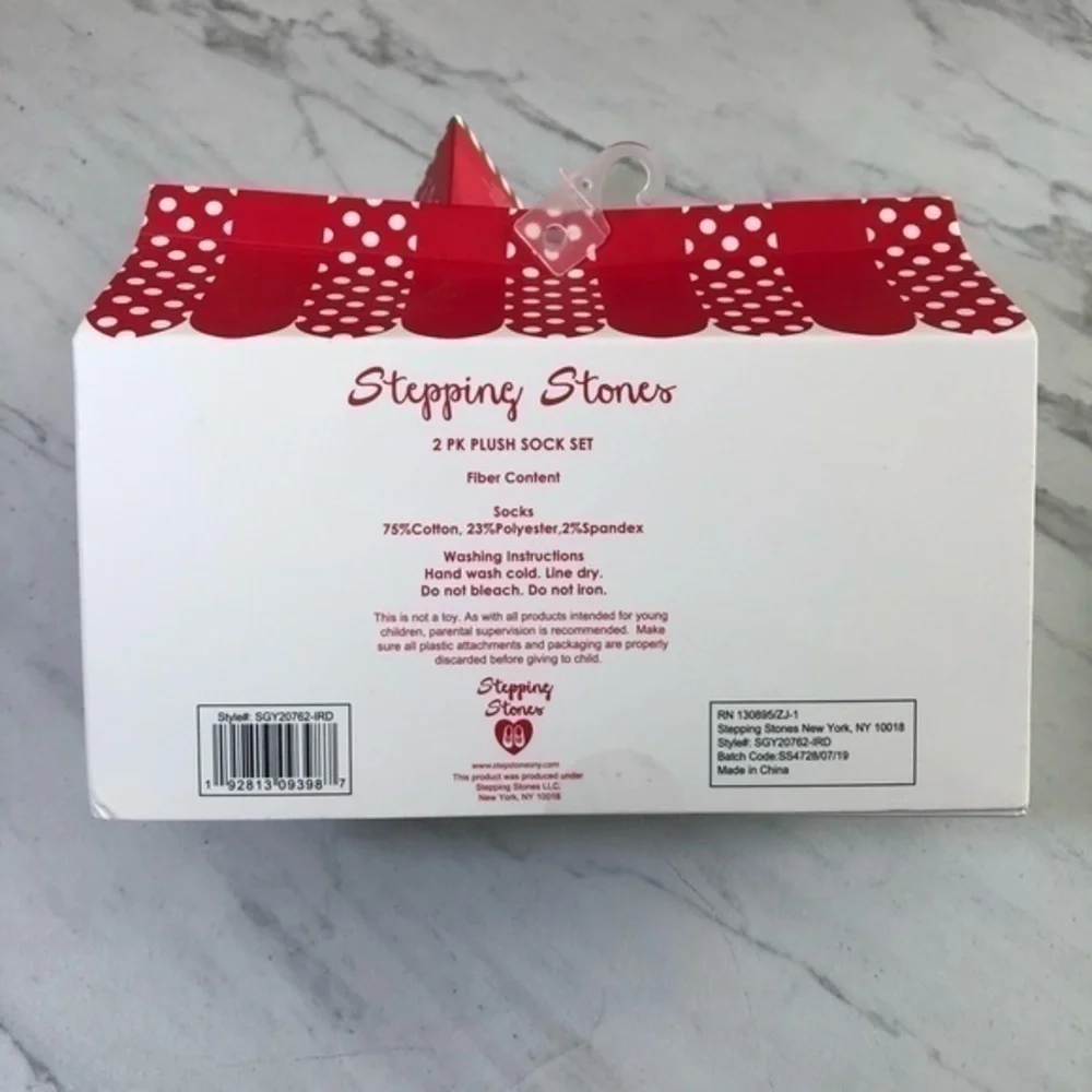 Stepping Stones Christmas Socks 2 Pair Box Set
